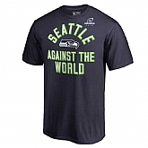 Men's Seahawks Navy 2018 NFL Playoffs Against The World T-Shirt,baseball caps,new era cap wholesale,wholesale hats
